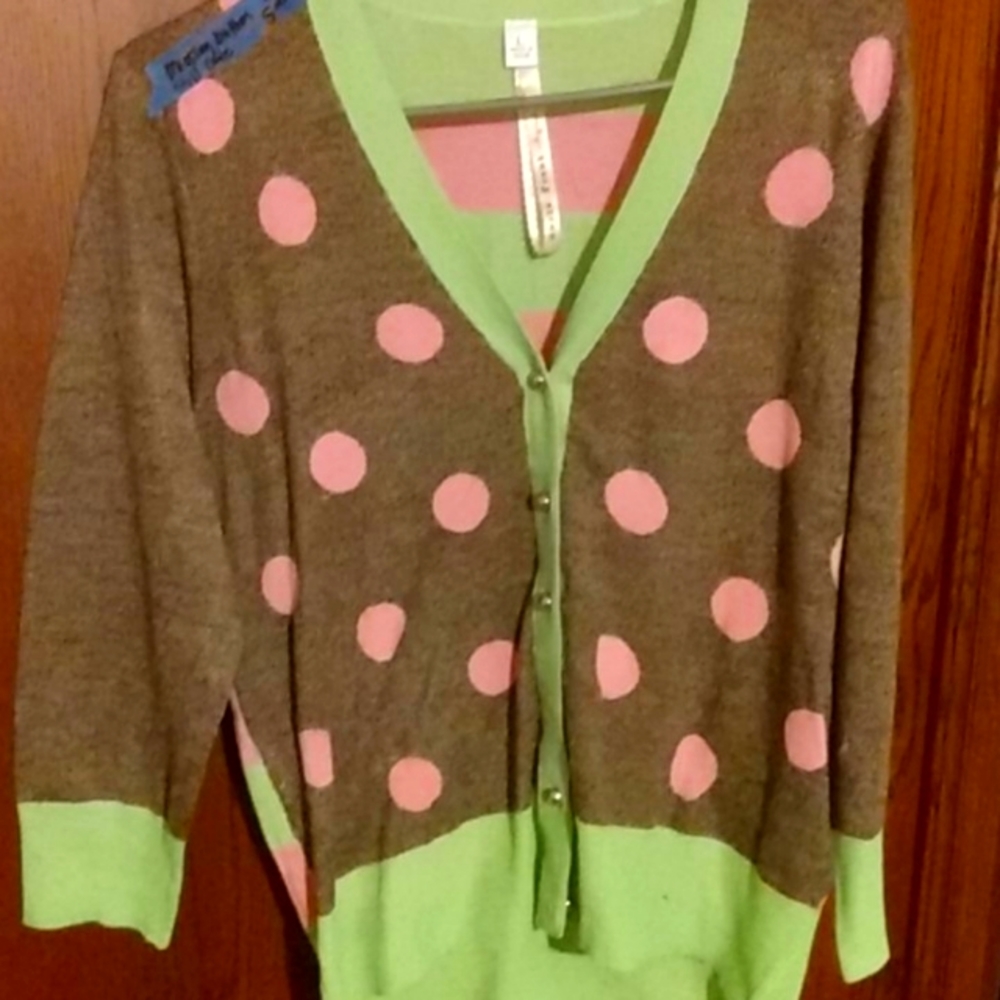 Uncle Frank polka dot light sweater